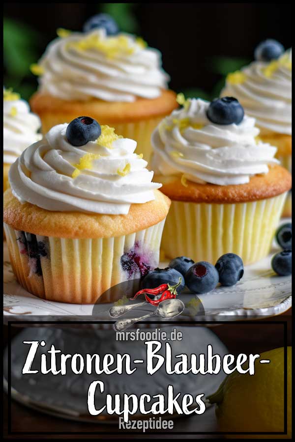 Zitronen-Blaubeer-Cupcakes - mrsfoodie.de Zitronen-Blaubeer-Cupcakes - mrsfoodie.de