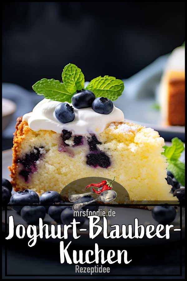 Saftiger GriechischerJoghurtKuchen mit Blaubeeren 🍰💙 mrsfoodie.de