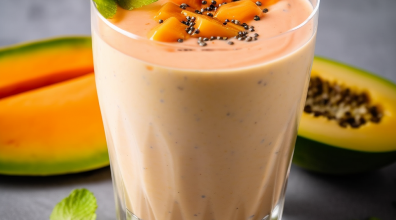 Papaya-Kokos-Smoothie