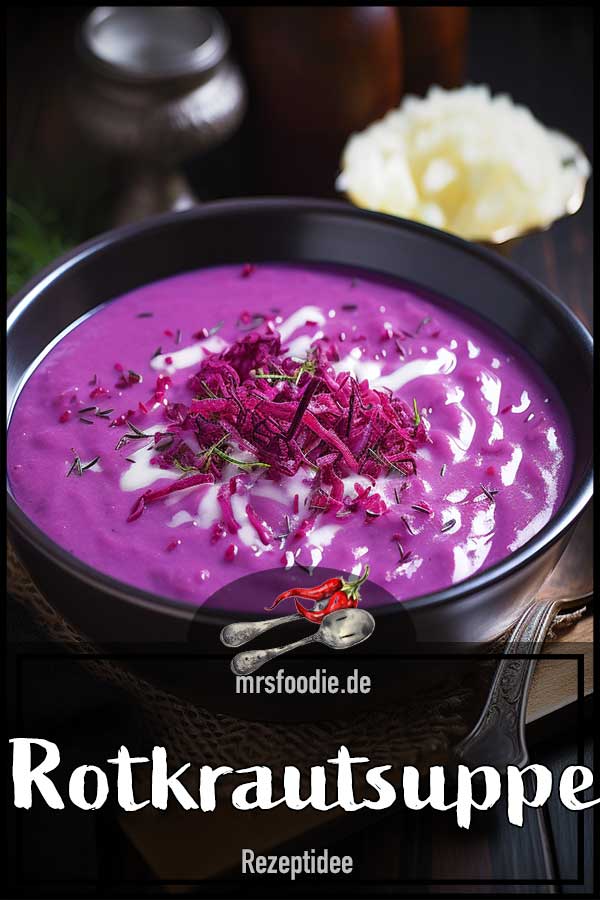 Cremige Rotkrautsuppe – Ein Farbtupfer im Suppenteller! - mrsfoodie.de Cremige Rotkrautsuppe – Ein Farbtupfer im Suppenteller! - mrsfoodie.de