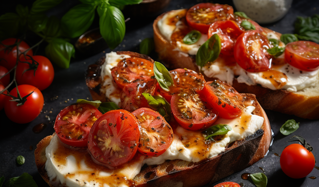 Tomate-Mozzarella-Toast