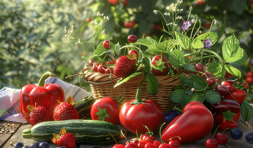Obst und Gemüse im Juli