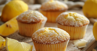 Zitronen-Grieß-Muffins