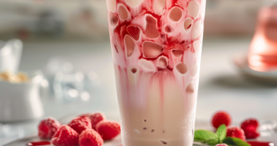 Vanilla Raspberry Iced Latte