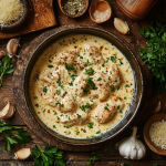 Hähnchenfilets in Parmesan-Frischkäse-Sauce