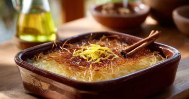 Grießkuchen in Kataifiteig