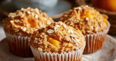 Pfirsich-Haferflocken-Muffins