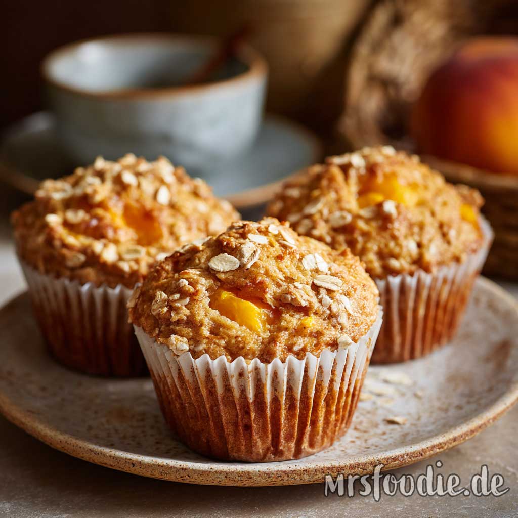 Pfirsich-Haferflocken-Muffins