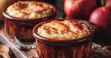Grießauflauf mit Apfel