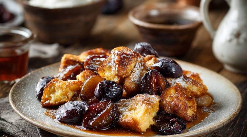 Gewürz-Kaiserschmarrn mit Zimtpflaumen