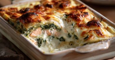 Lachs-Spinat-Lasagne