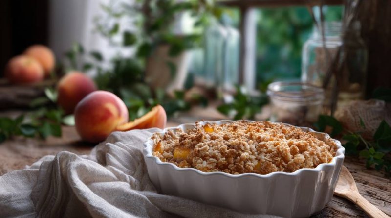 Pfirsich-Crumble