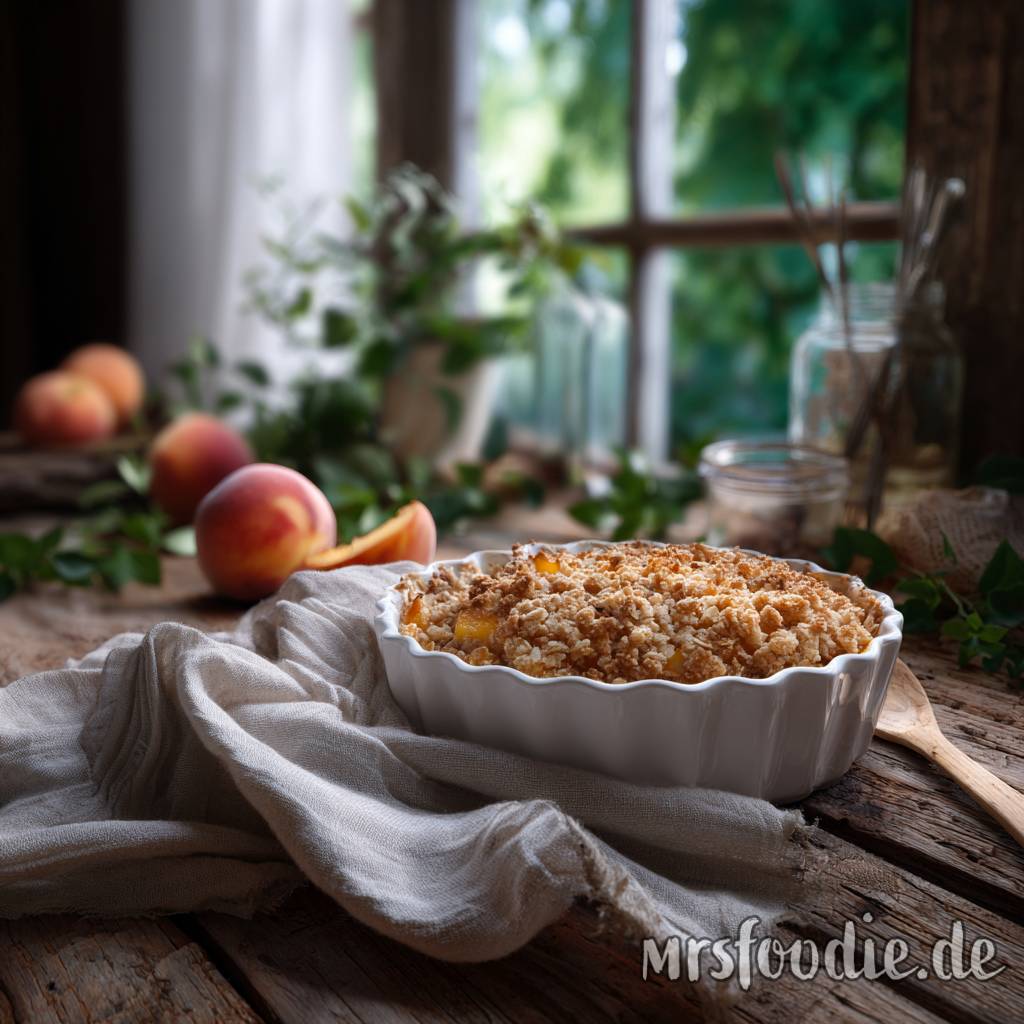 Pfirsich-Crumble