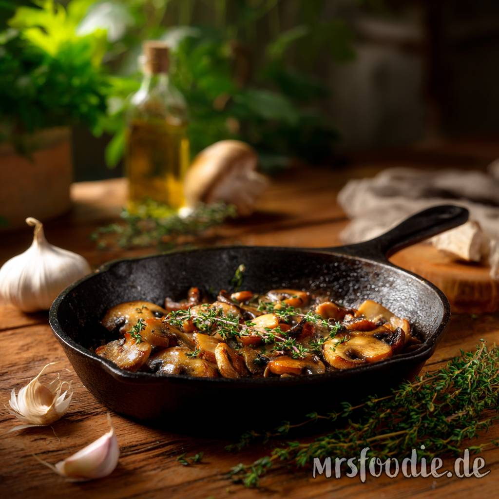 Pilze knusprig braten