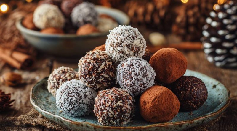 Weihnachtliche Energy Balls