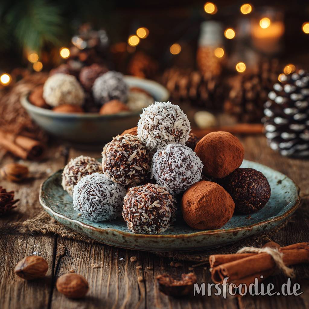 Weihnachtliche Energy Balls