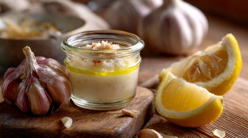 Hausgemachte Knoblauchpaste