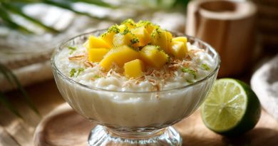 Kokos-Milchreis mit Mango