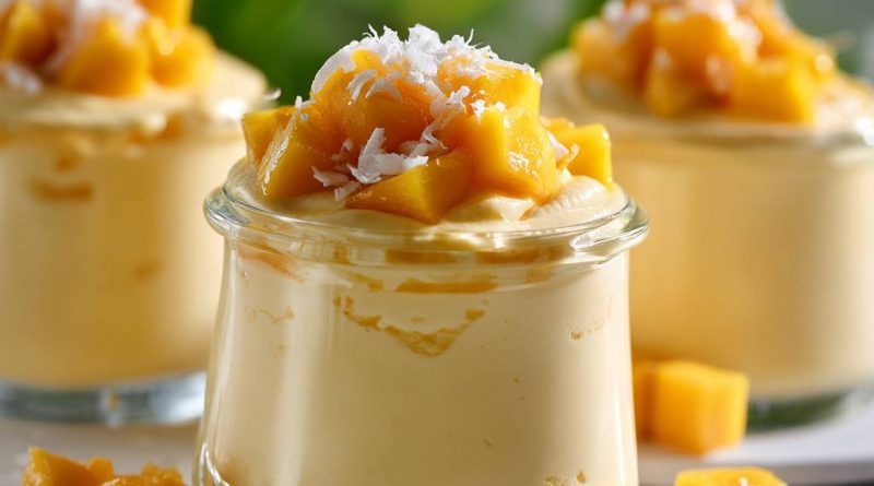 Kokosmilch-Mango-Mousse