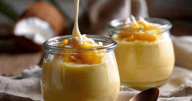 Mango-Kokos-Pudding