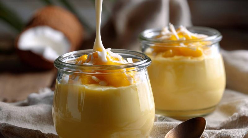 Mango-Kokos-Pudding