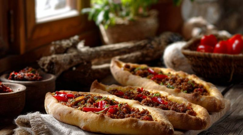 Pide mit Hackfleisch