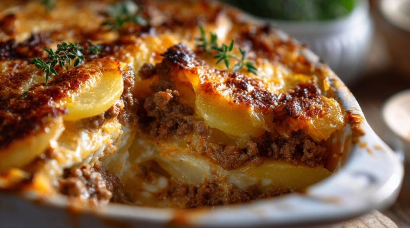 Schneller Kartoffel-Hack-Auflauf