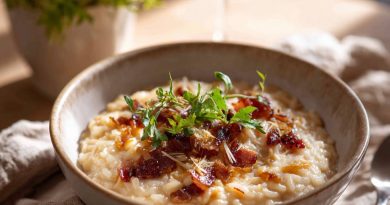Zwiebel-Bacon-Risotto