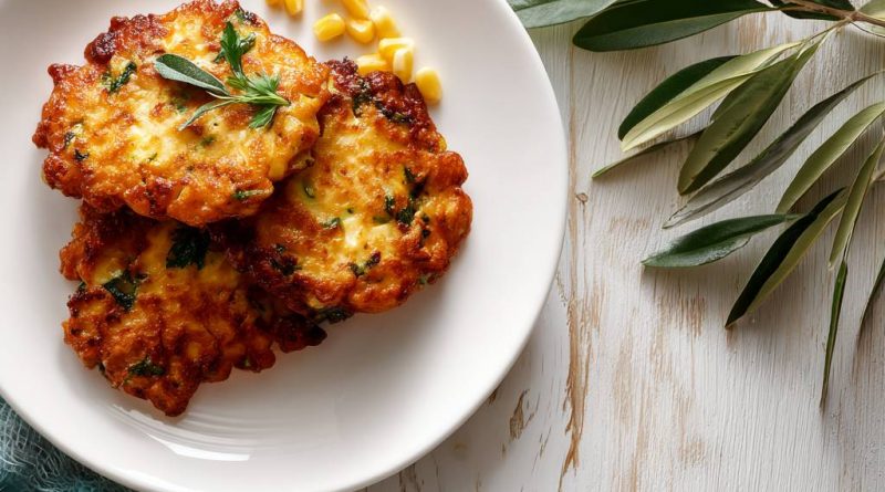 Cheesy Mais Fritters