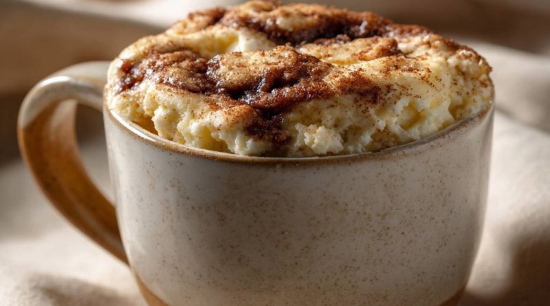 Cinnamon Roll Mug Cake