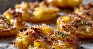 Knusprige Smashed Potatoes aus dem Ofen