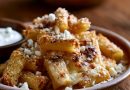 Crispy Feta Pasta Chips