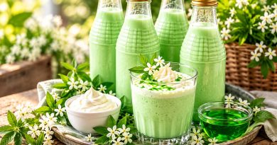 Cremiger Waldmeisterdrink