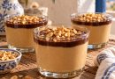 Peanut-Butter-Pudding in Dessertgläsern
