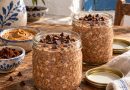 Schoko-Erdnussbutter Overnight Oats für 2 – zwei Frühstücksgläser
