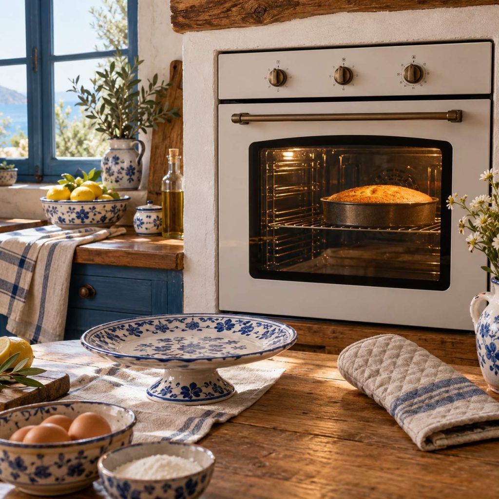 Umluft oder Ober-/Unterhitze: Was dein Kuchen braucht – anschauliches Küchenmotiv