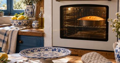 Umluft oder Ober-/Unterhitze: Was dein Kuchen braucht – anschauliches Küchenmotiv